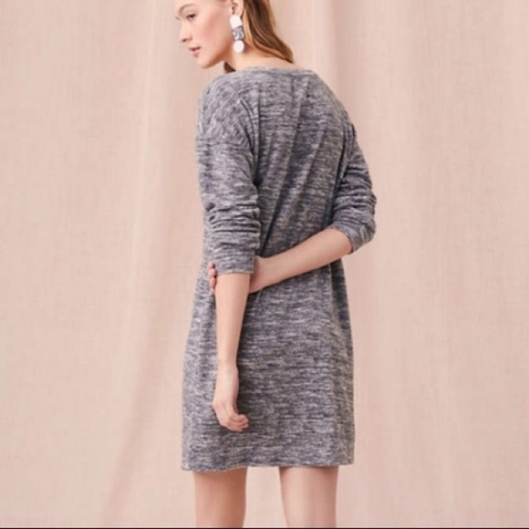 Lou & Grey Heathered Gray Super Soft Terry Dress Size XS - Picture 2 of 10